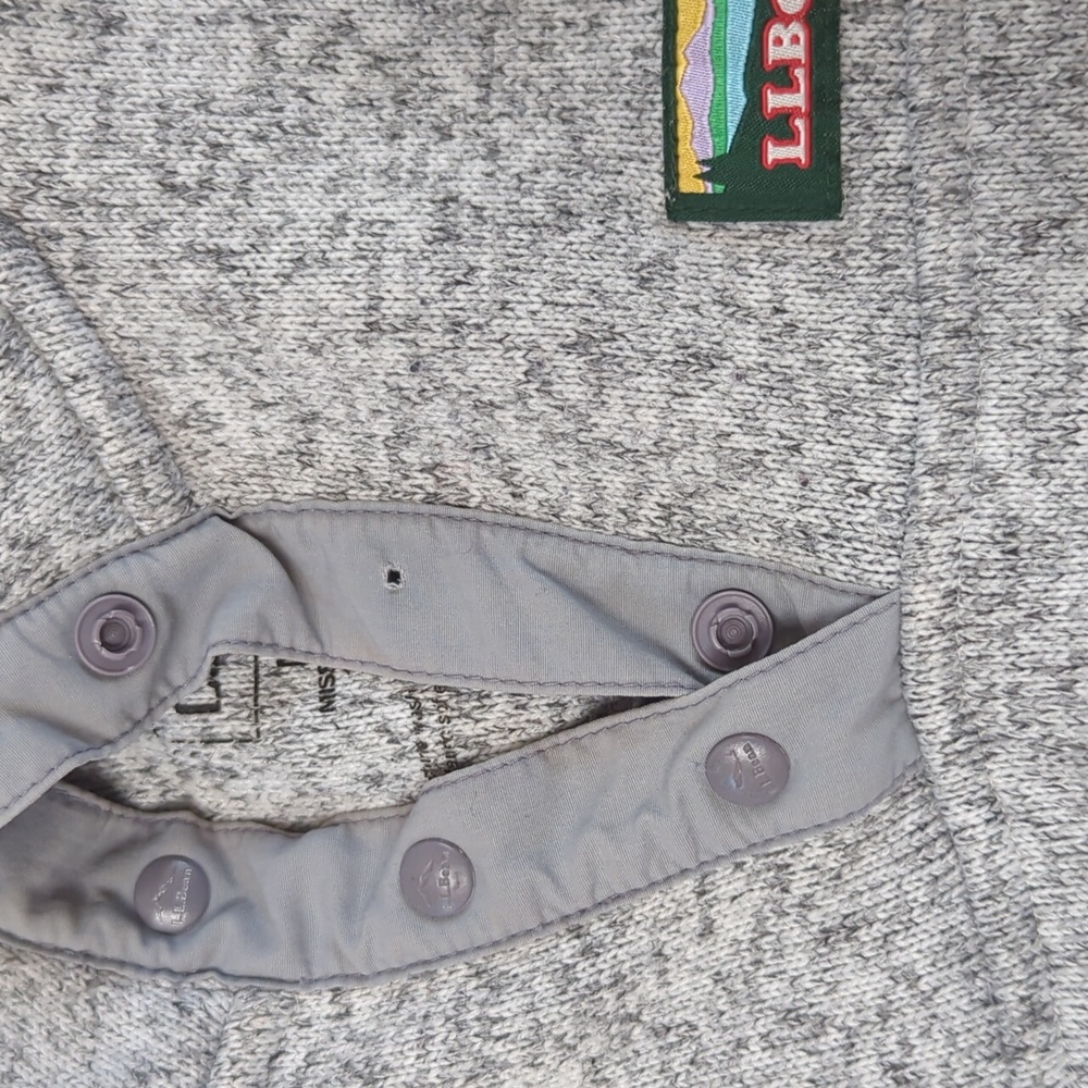 LL Bean Sweater Fleece Pullover - Picture 4 of 6